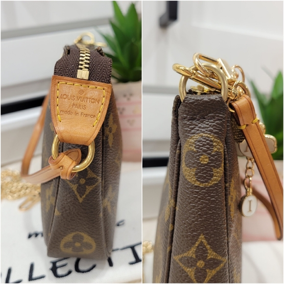 💕LOUIS VUITTON Pochette Accessoires Monogram Wristlet/Crossbody - Picture 4 of 16